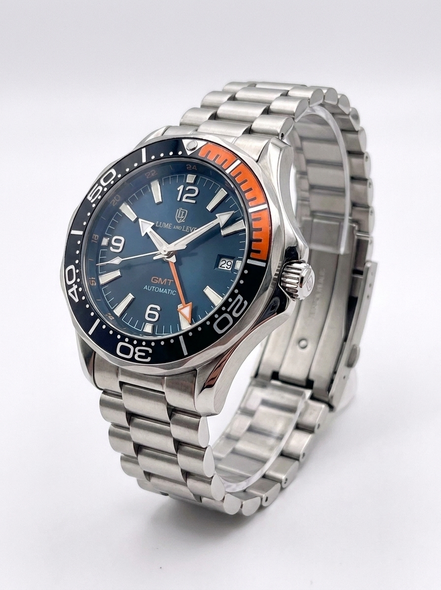 Blue & Orange GMT Diver on Jubilee Bracelet