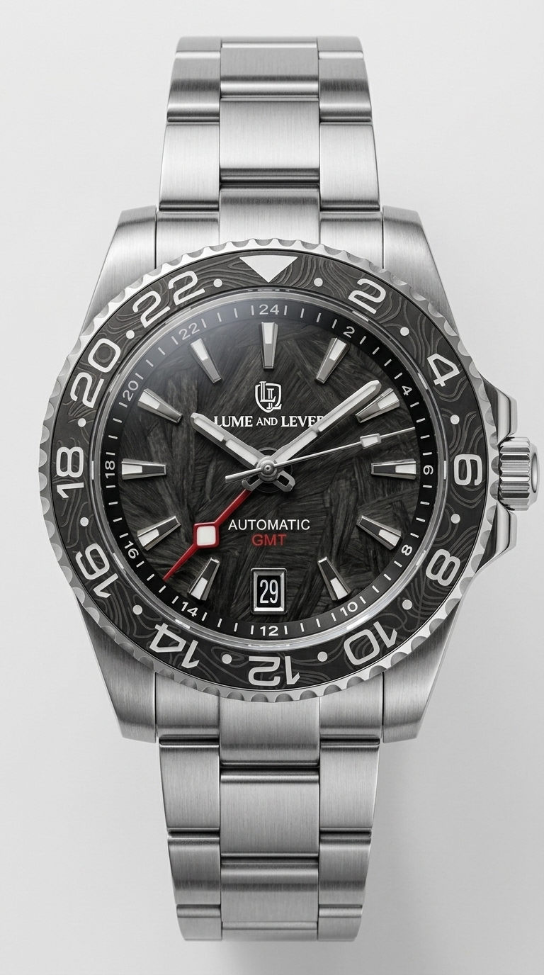 Forged Carbon GMT Custom Watch