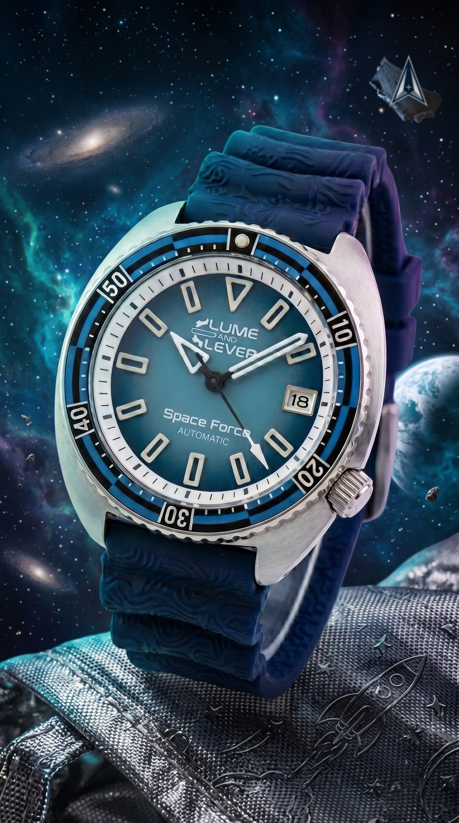 Space Force Custom Automatic Watch Showcase